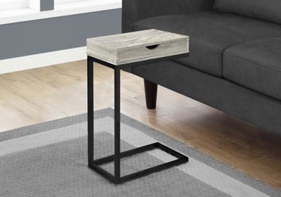 Image showing  C-Shaped Accent Side Table with Drawer