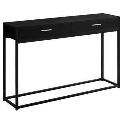 Monarch Specialties 2-Drawer Metal Rectangular Console Table, 48 in.