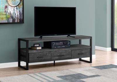 Image showing  Rustic TV Stand with 3 Drawers for TVs Up to 60 in.