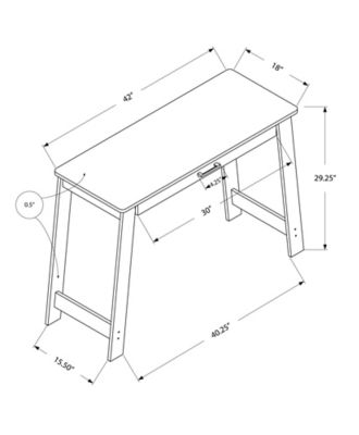 Image showing  Computer Desk with Drawer, 42 in.