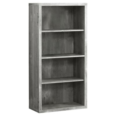 Monarch Specialties 3-Shelf Bookcase, 48 in., Adjustable