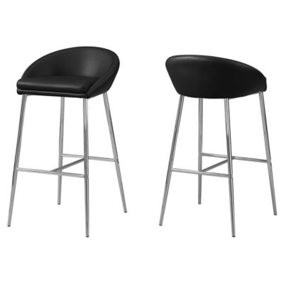 Monarch Specialties Bar-Height Bar Stools, 2-Pack