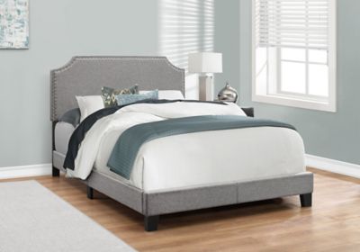 Image showing  Bed Frame with Upholstered Headboard, Full