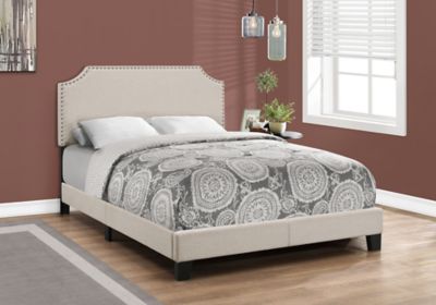 Image showing  Bed Frame with Upholstered Headboard, Full