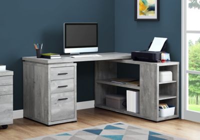 Image showing  Wood Look L-shaped Corner Computer Desk