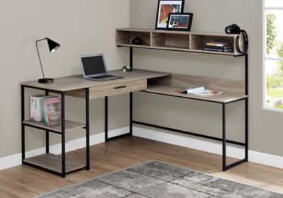Image showing  Computer Desk, 60 in. L, Metal Corner