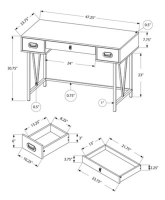 Image showing  48 in. Reclaimed Computer Desk