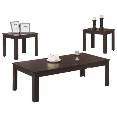 Monarch Specialties Coffee Table Set, 3 pc., I 7840P