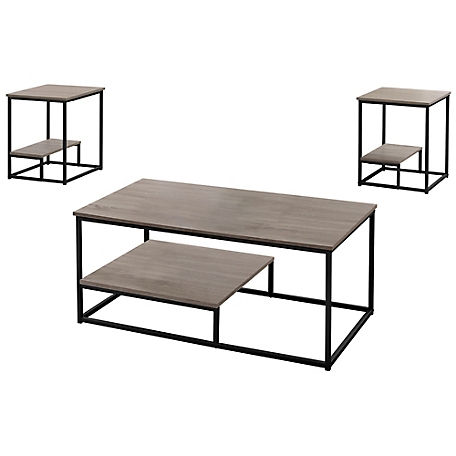 Monarch Specialties Metal Accent Table Set, 3 pc.