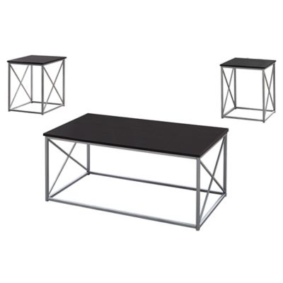 Monarch Specialties Metal Coffee Table Set, 3 pc.