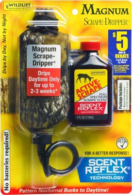 Wildlife Research Center Magnum Scrape Dripper/Active-Scrape Deer Lure, 4 fl. oz. Combo