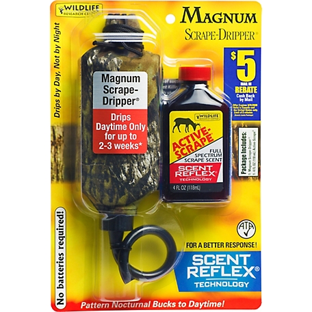 Wildlife Research Center Magnum Scrape Dripper/Active-Scrape Deer Lure, 4 fl. oz. Combo
