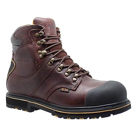 AdTec Men's Steel Toe Water-Resistant Work Boots, 6 in.