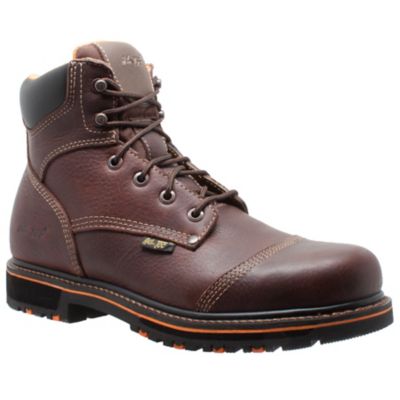 AdTec Men's Comfort Work Boots, Brown, 6 in.