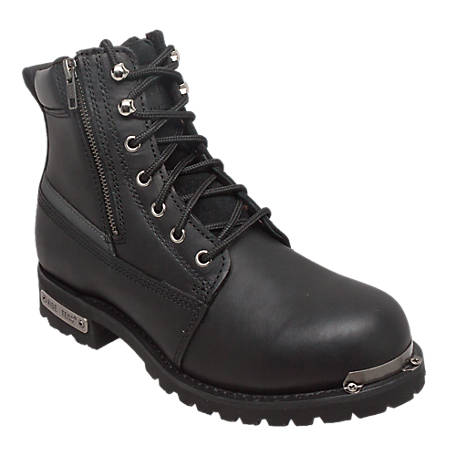 Ride Tecs Men's Leather Biker Boots, 8 in., Black at Tractor Ride Tecs Men's Leather Biker Boots, 8 in., Black at Tractor
