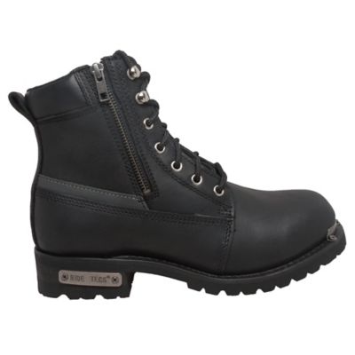Image showing  Men's Reflective Double Zipper Biker Boots, 6 in.