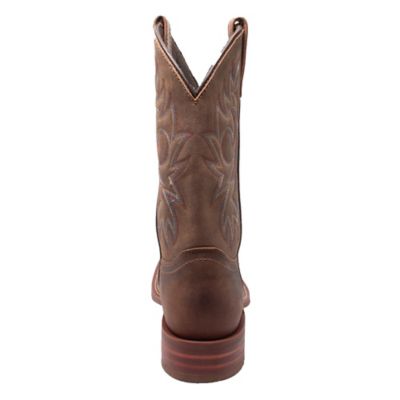 Image showing  Men's Crazy Horse Leather Square Toe Western Boots, 11 in.