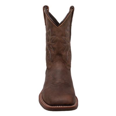 Image showing  Men's Crazy Horse Leather Square Toe Western Boots, 11 in.