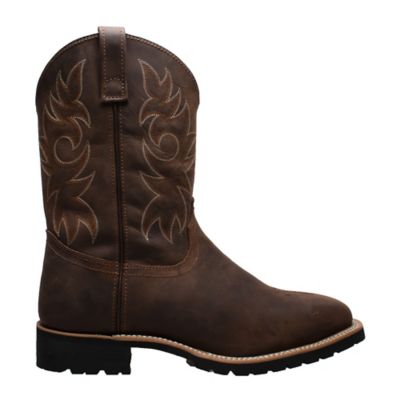 Image showing 3 th AdTec Men's 12 in. Square Steel Toe Western Boots, Brown