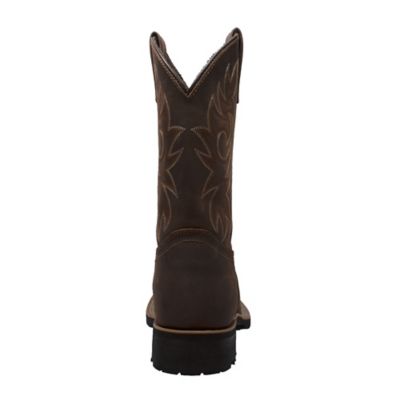Image showing 4 th AdTec Men's 12 in. Square Steel Toe Western Boots, Brown