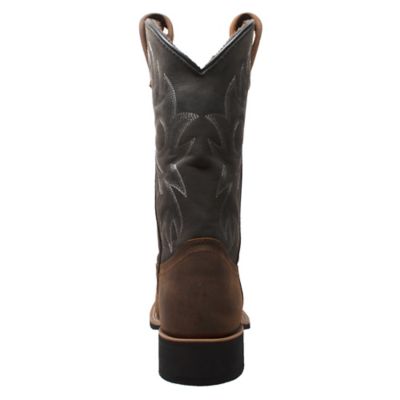 Image showing 4 th AdTec Men's Square Toe Western Boots, 12 in., Black/Brown