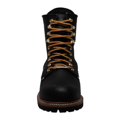 Image showing  Men's Waterproof Logger Boots, Black, 9 in.