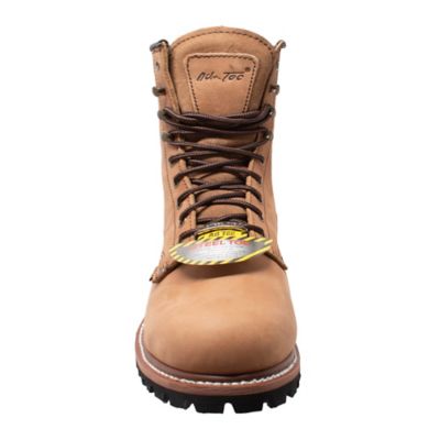 Image showing 2 th AdTec Men's Waterproof Steel Toe Logger Boots, 9 in., Brown