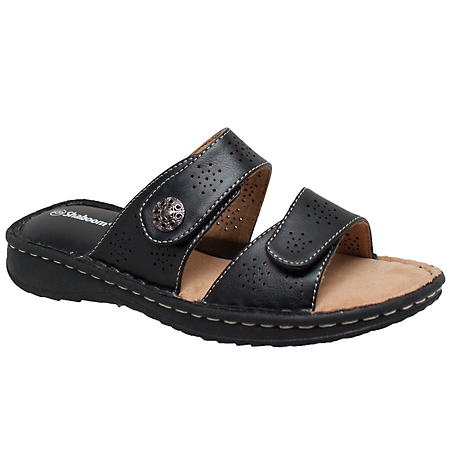 Shaboom Women's Comfort-Curved Slide Sandals, Black