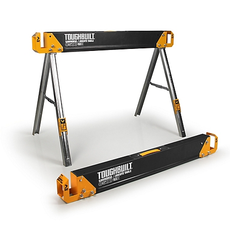 ToughBuilt 2,200 lb. Combined Capacity C500 Sawhorse and Jobsite Table Set