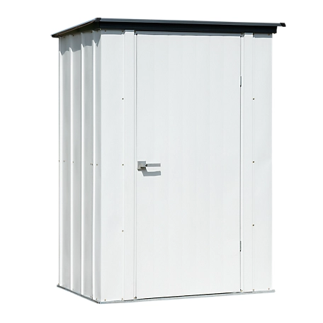 Arrow Spacemaker Patio Steel Storage Shed, Flute Gray/Anthracite, 4 ft. x 3 ft.