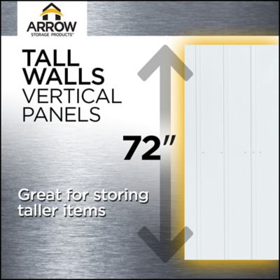 Image showing 7 th Arrow Spacemaker Patio Steel Storage Shed, Flute Gray/Anthracite, 5 ft. x 3 ft.