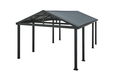 Sojag 12 ft. x 20 ft. Samara Carport, Dark Gray