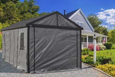 Image showing  12 ft. x 20 ft. Samara Carport, Dark Gray
