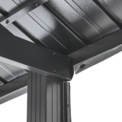 Image showing 5 th Sojag 12 ft. x 20 ft. Samara Carport, Dark Gray