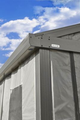 Image showing 7 th Sojag 12 ft. x 20 ft. Samara Carport, Dark Gray