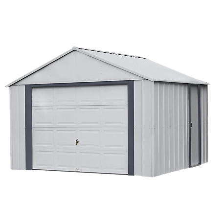 Arrow 12 ft. x 10 ft. Murryhill Steel Storage Building, Flute Gray