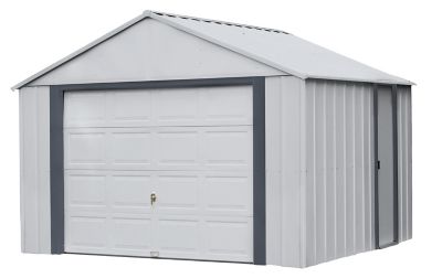 Image showing  12 ft. x 10 ft. Murryhill Steel Storage Building, Flute Gray