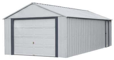 Image showing  12 ft. x 24 ft. Murryhill Steel Storage Building, Flute Gray