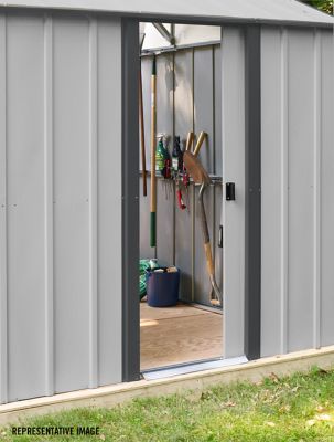 Image showing  12 ft. x 31 ft. Murryhill Steel Storage Building, Flute Gray