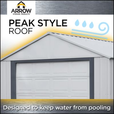 Image showing  14 ft. x 21 ft. Murryhill Steel Storage Building, Flute Gray