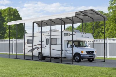 Image showing  14 ft. x 33 ft. x 14 ft. RV Carport, Eggshell