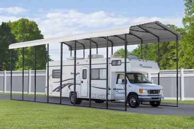 Image showing  14 ft. x 38 ft. x 14 ft. RV Carport, Eggshell