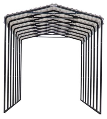 Image showing 10 th Arrow 14 ft. x 33 ft. x 14 ft. RV Carport, Charcoal