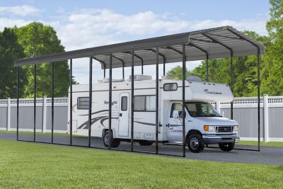 Image showing  14 ft. x 38 ft. x 14 ft. RV Carport, Charcoal