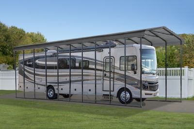 Image showing  14 ft. x 47 ft. x 14 ft. RV Carport, Charcoal