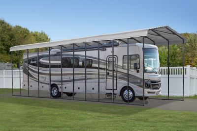 Image showing  14 ft. x 51 ft. x 14 ft. RV Carport, Eggshell