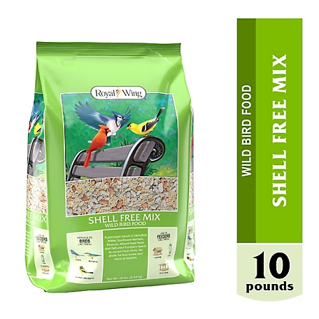 Royal Wing Shell-Free Mix Wild Bird Food, 10 lb.