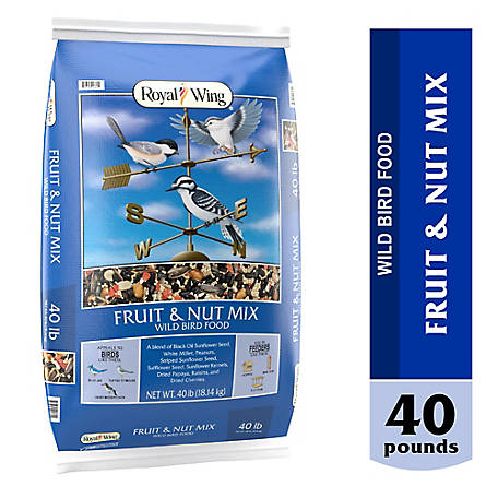 Royal Wing Fruit and Nut Mix Wild Bird Food, 40 lb.