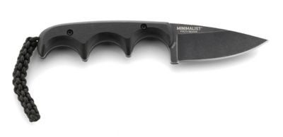 Image showing  2.16 in. Minimalist Drop-Point Knife, Black