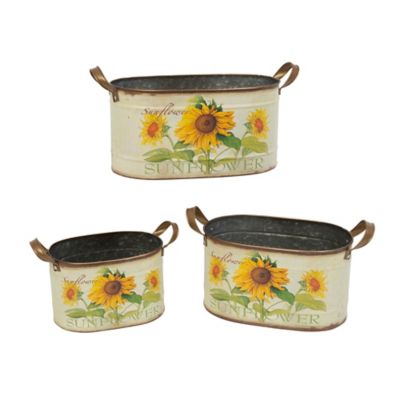 Gerson International Nesting Metal Sunflower Decor, 3 pc.